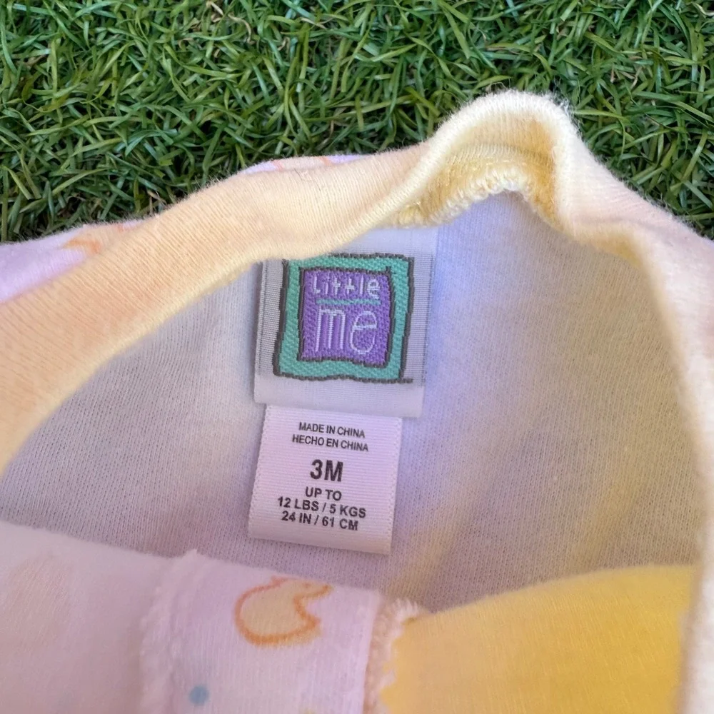 Little Me Sleepers Duck Bunny Footed Pajamas Sleepers Rompers Inafnt Size 3M‎
